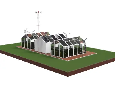 Digital Farming  Low-poly 3D model