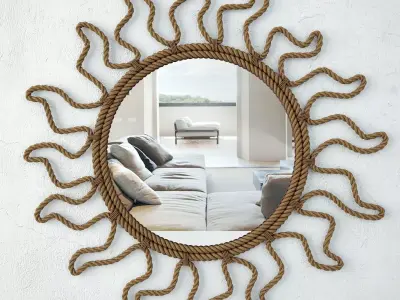 Audoux Minet Rope Convex Mirror 3D model