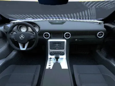 Mercedes-Benz SLR roadster 722s  3D model