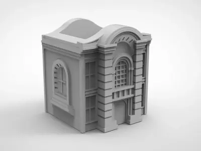 European Architecture Museum pattern vase 3D print model