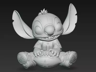 Stitch - Collectable figure 17 American Football 3D print model
