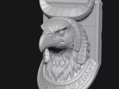 eagle 3D print model