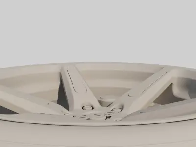 High Poly Sports Car wheel  3D model