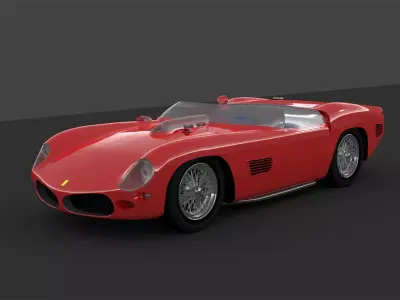 1961 Ferrari 250 TRi61 Spyder Fantuzzi 3D model
