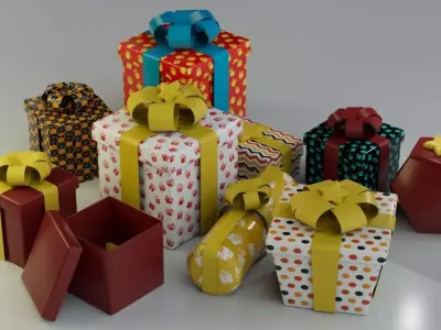 Gift Box Free 3D model