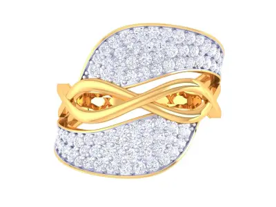 Ladies diamond ring 3D print model order