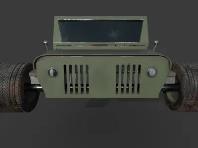 modified jeep 3D model
