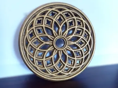 Gothic wall ornament vintage 3D print model