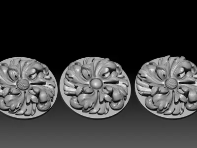 Carved decor2 3D print model
