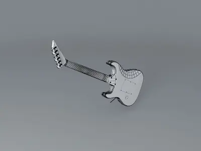 Jackson HR Giger guitar Free 3D model