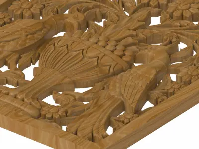 Decorative panel STL 3D model