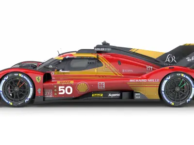 Ferrari 499p WEC 2024 3D model