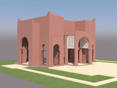 Traditional Moroccan House Marrakech 3D model