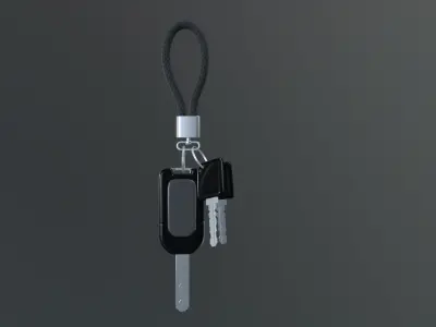 car key SUV Low-poly 3D model