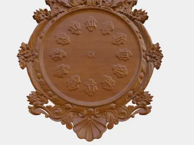 Wooden Clock Decor 3D print model order