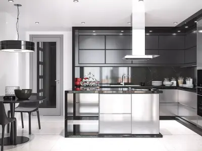 Modern Kitchen 3D model