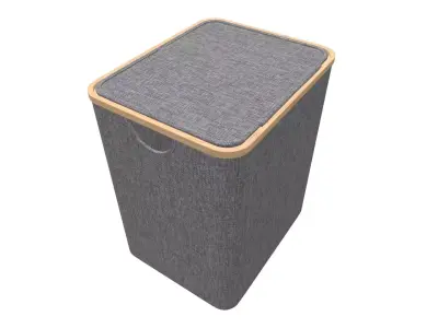 Laundry Basket with Lid 3D model