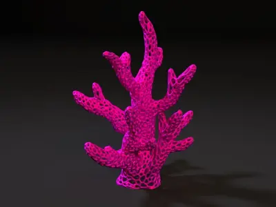 Coral Voronoi 3D print model
