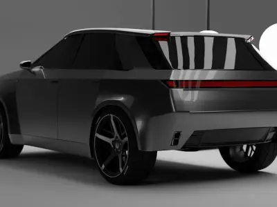 my concept car I wanted to do something original 3D model