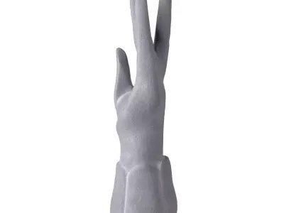 Concrete Hand Stand 3D model