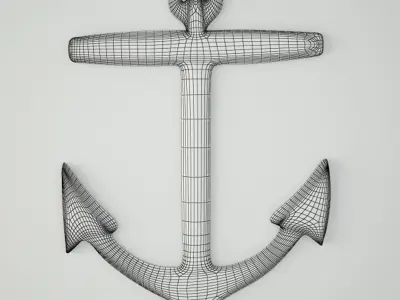 Brass Anchor 2 3D model