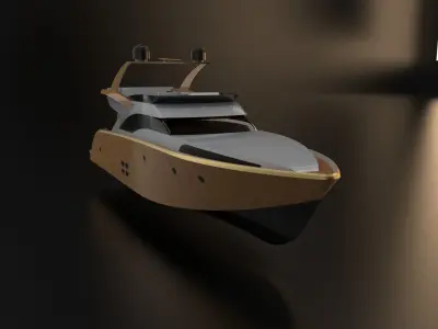 recreational yacht 3D model