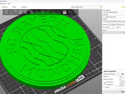 Bayern Munich Logo Badge  - cinematic - 3D print 3D model