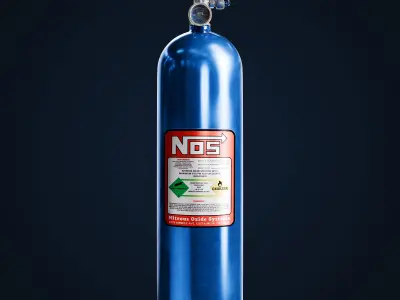 NOS Cylinder Game-Ready  Low-poly 3D model