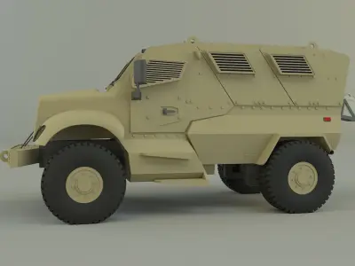 mrap military vehicle 3D model