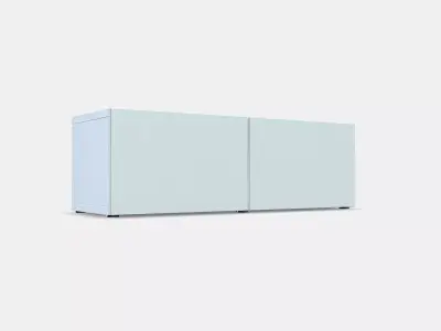BESTA Shelf unit with doors 20 Low-poly 3D model