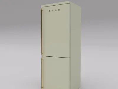 smeg refrigerator 3D model