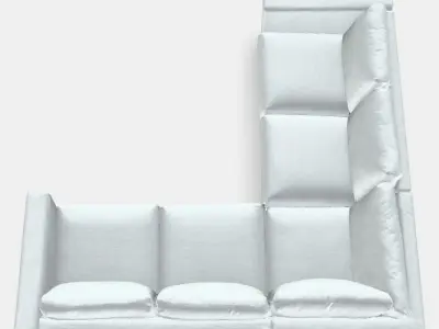 VIMLE Corner sofa 4-seat 5 Low-poly 3D model