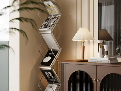 luxury living room dining room interior scenes 32  3D model