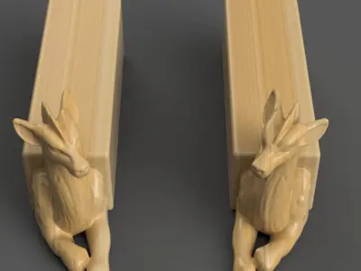 Majestic Dragon Monitor Riser for Desk Decoration 3D print model