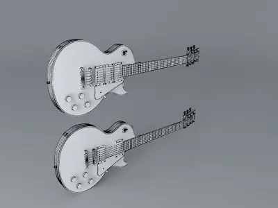 Gibson Les Paul Custom guitar Free 3D model