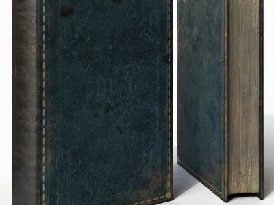 Old Books Low-poly 3D model