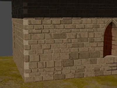 Stone wall  3D model