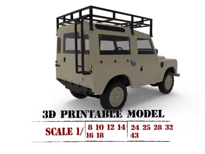 Vintage British Utility Series3 1972 SWB Station Wagon 3D print model
