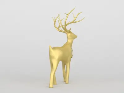 Reindeer gold 3D model
