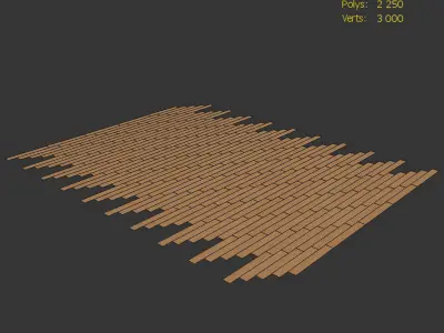 Wood Oak Floor Nut WWL 3D model