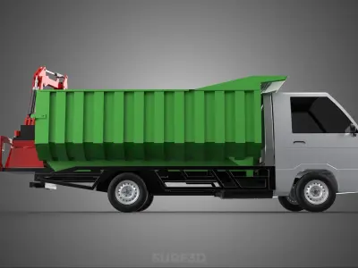 WOOD LOG TREE GRAPPLE TRUCK LOADER CRANE LIFT GRABBER L300 CAR 3D model