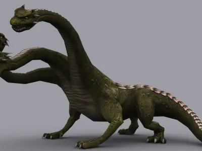 FANTASY LIZARDS PACK GAME READY ANIMATED MODELS Low-poly 3D model