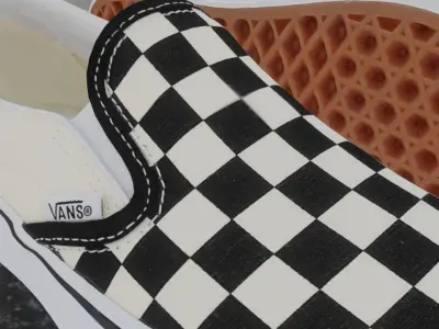 VANS 3D SHOES - CHECKERS Low-poly 3D model