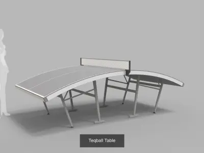 Teqball Tables 3D Model Pack