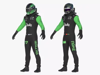 F1 Stake Kick Sauber Suits 2024  3D model