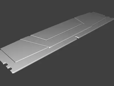 regular RAM stick Free 3D model