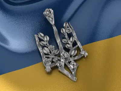 Ukrainian Trident 3D print model 16