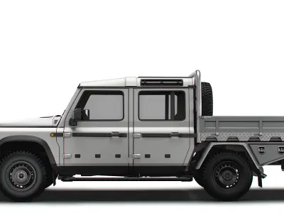 Ineos Grenadier Quartermaster Trialmaster Chassis Cab 2025 3D model