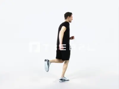 Virtue 02B Running Jogging Football Sports Man Low-poly 3D model