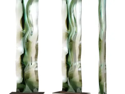 Toshio Iezumi M051115 glass art Low-poly 3D model